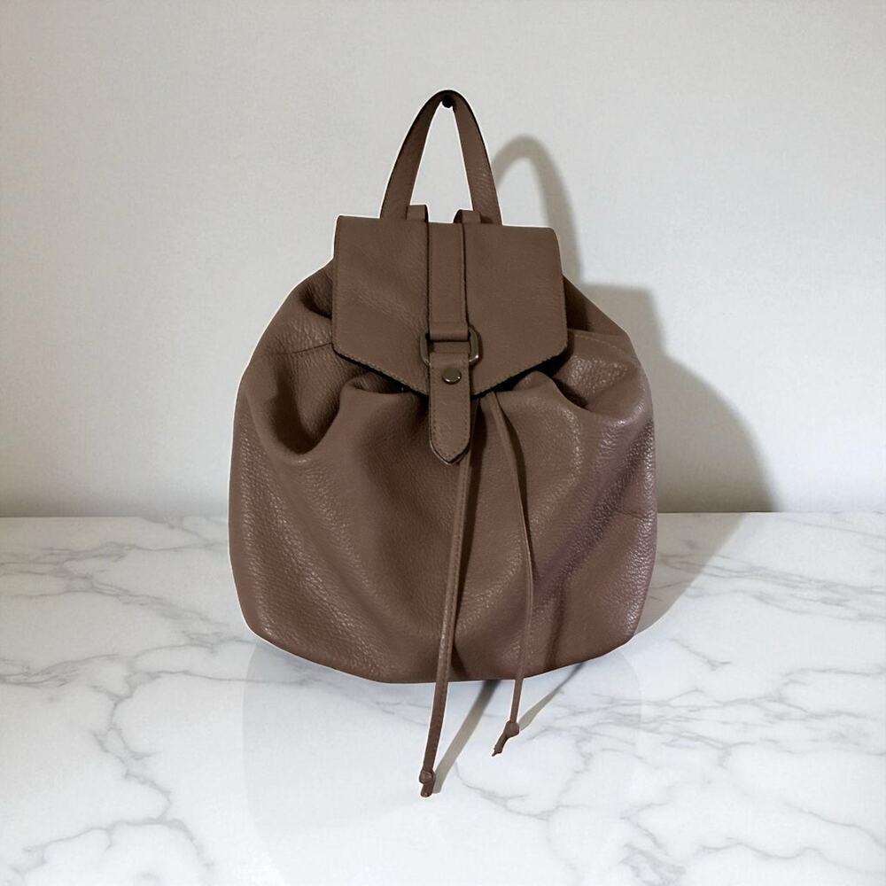 A. Bellucci Genuine Leather Backpack Light Rose Dusty Pink Made in Italy